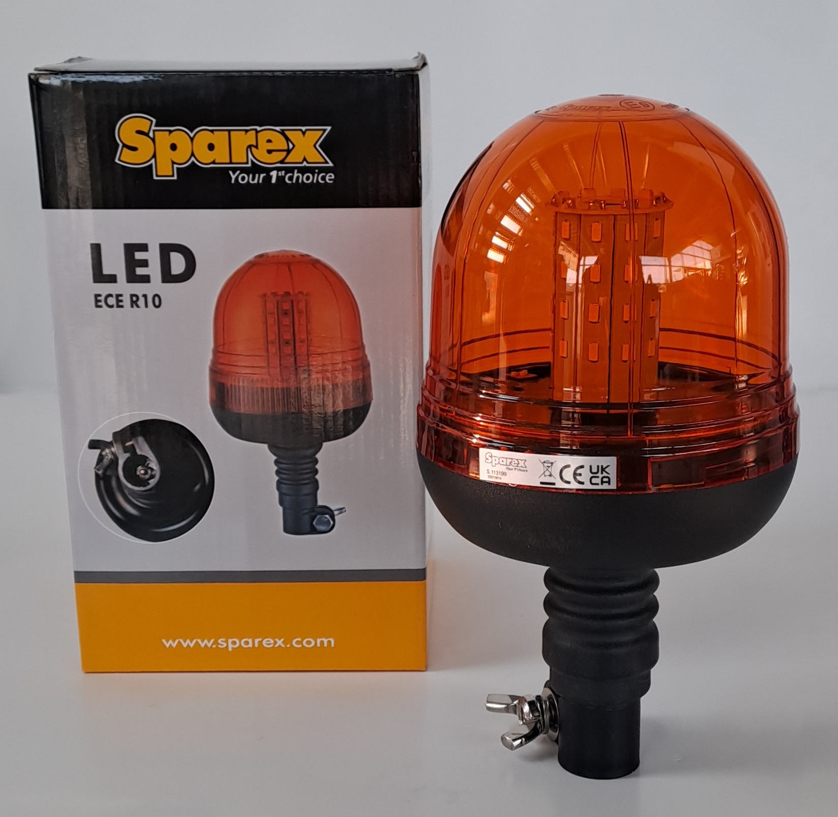 LED Lampeggiante (Arancione), Interferenza: Class 3, Perno Flessibile,  12-24V