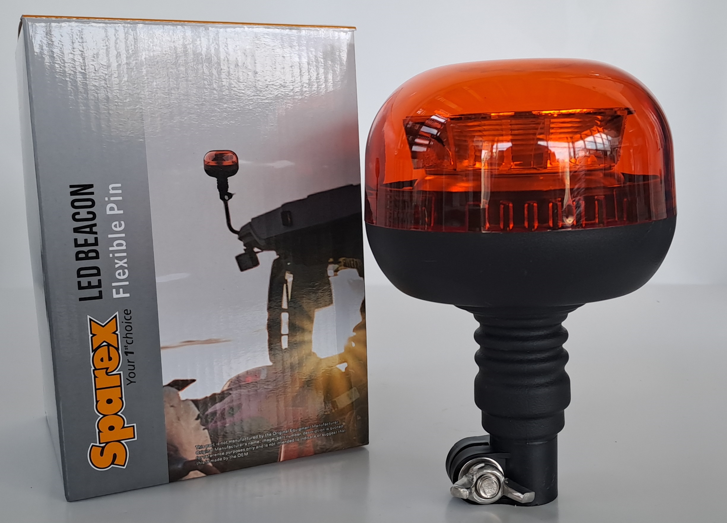 LED Lampeggiante (Arancione), Interferenza: Class 1, Perno Flessibile,  12/24V